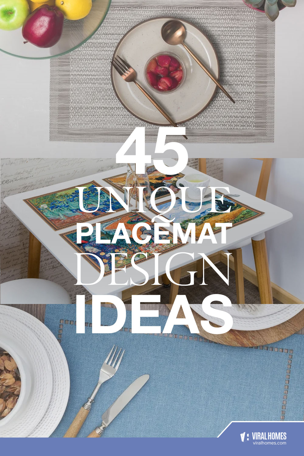 Unique Placemat Designs for Your Dining Tables