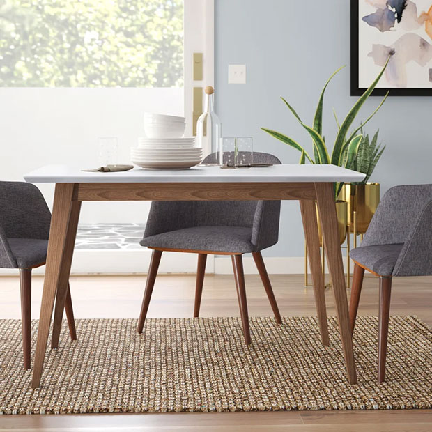 Hiers Eucalyptus Solid Wood Dining Table