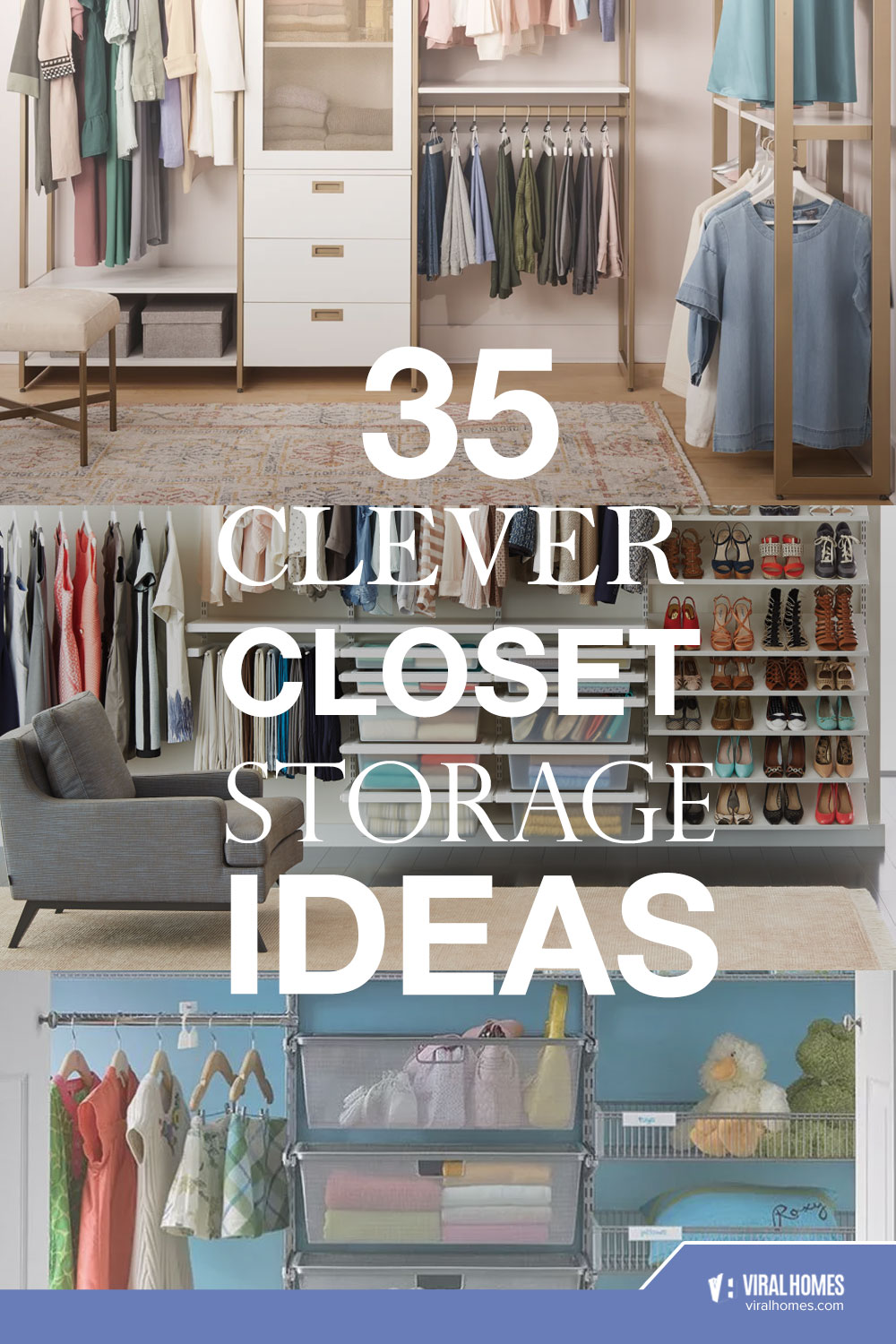 Closet Storage Ideas To Add More Space For Your Stuff