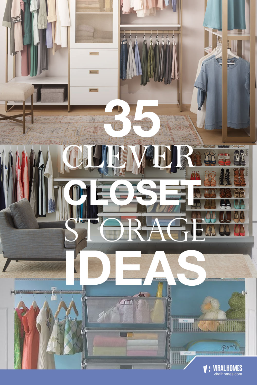 35 Closet Storage Ideas To Add More Space For Your Stuff - Viral Homes