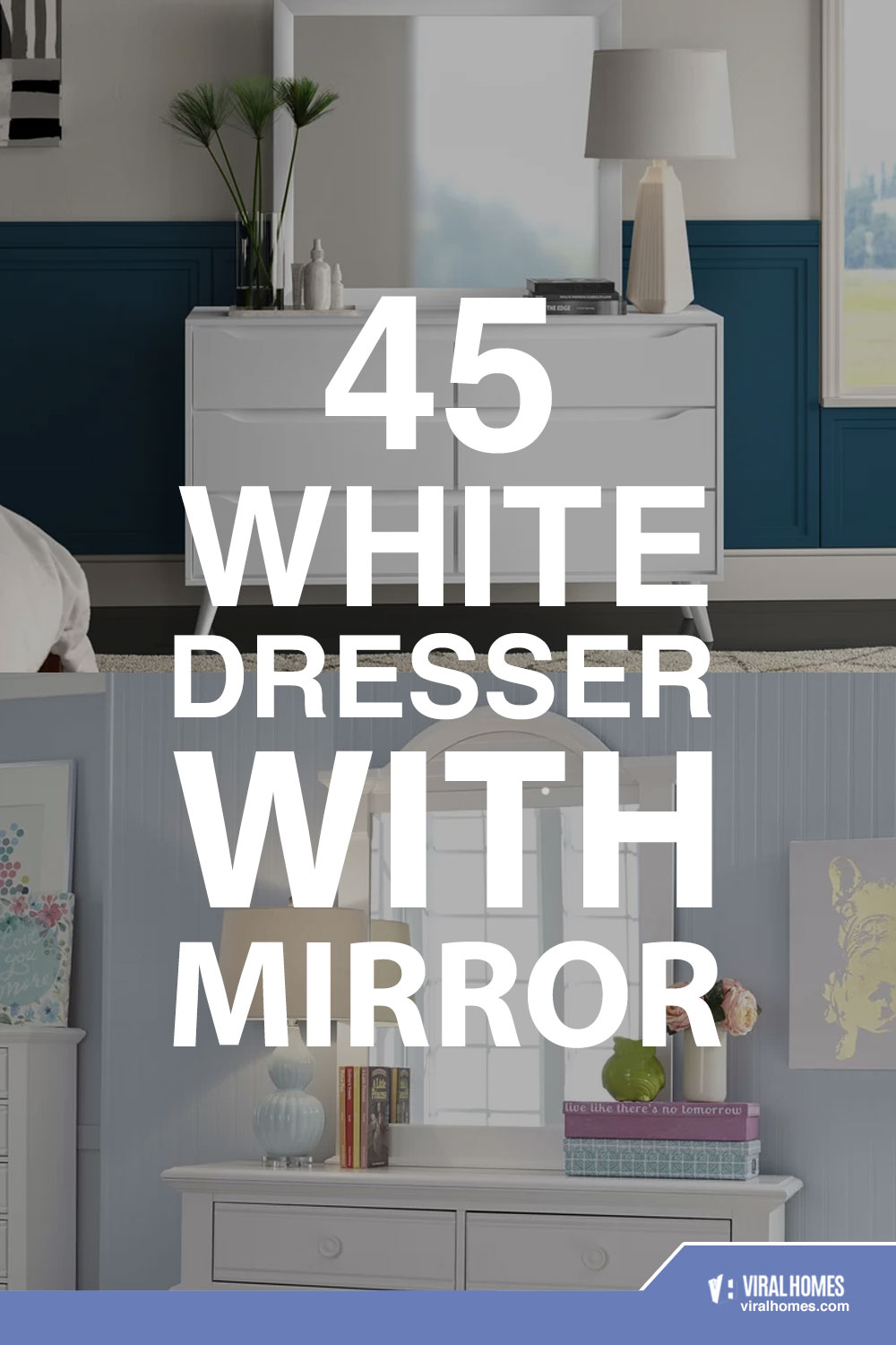 Gorgeous White Dresser With Mirror To Complement Your Interior