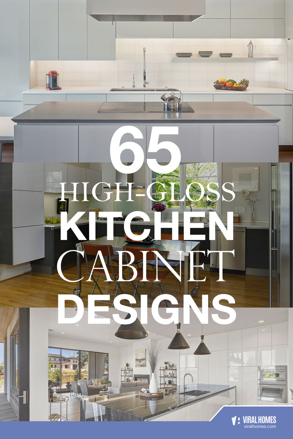 High Gloss Kitchen Cabinets for a Sleek Look