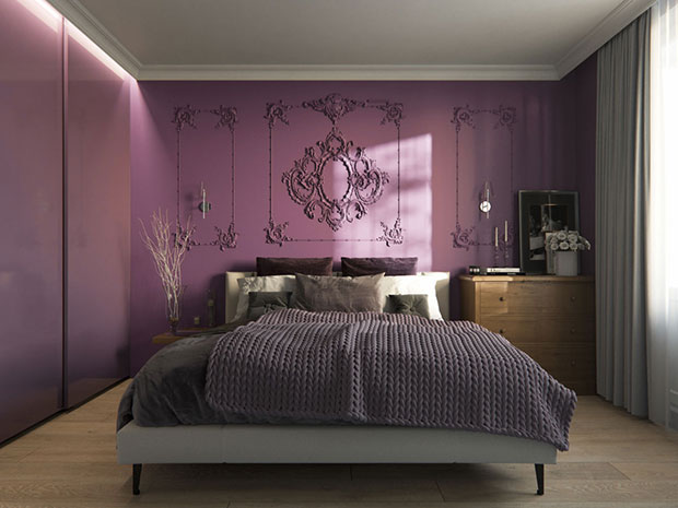 Purple Bedroom Scheme