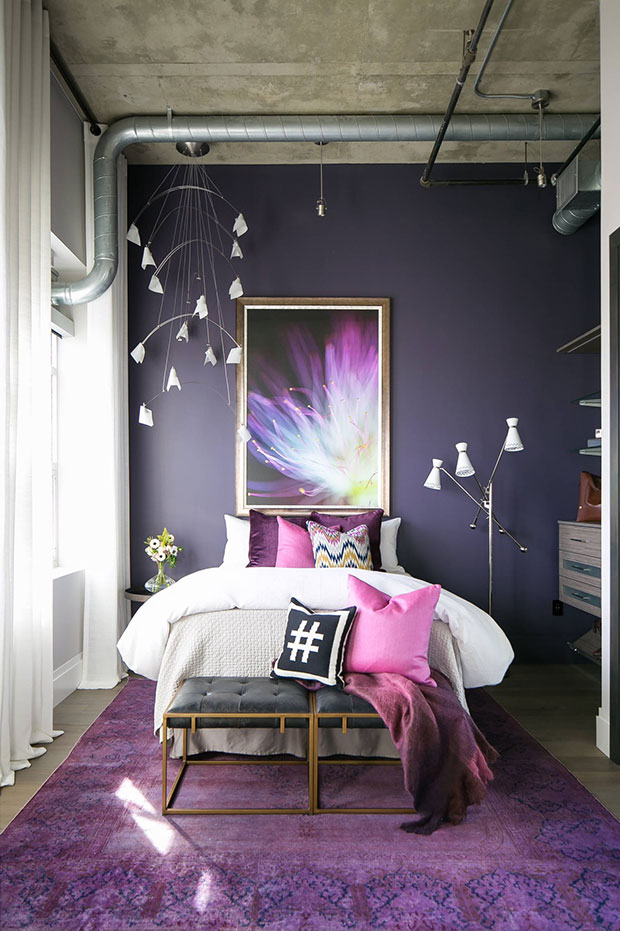 Industrial Purple Room