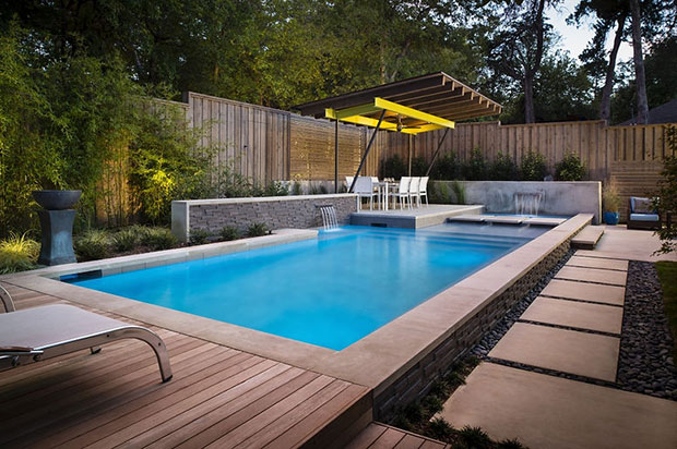 Kessler Park Modern Linear Pool