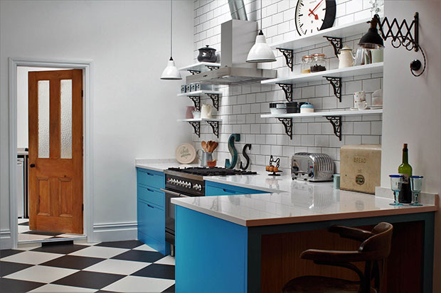 American Diner-Style Industrial Kitchen
