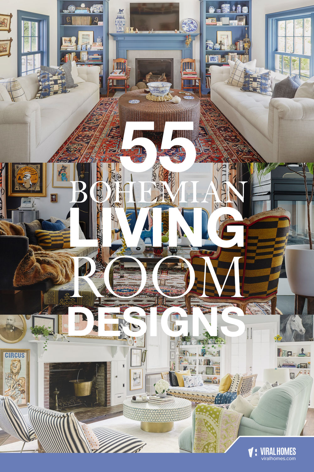 Bohemian Living Room Designs for the Carefree Homeowners