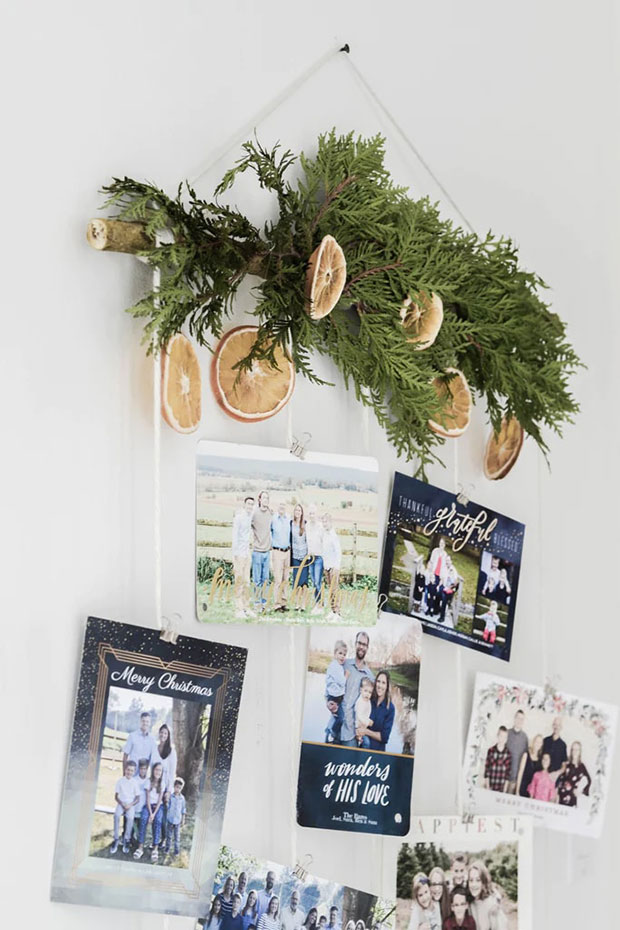 DIY Christmas Card Hanger