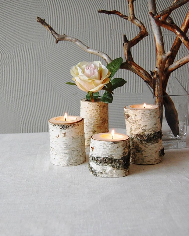 Tree Branch Candleholders