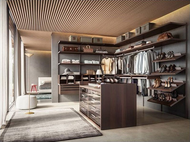 Naked Walk-In Closet