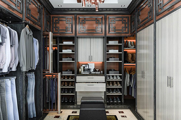 Asian-influence Master Closet