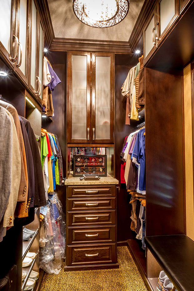 Narrow Walk-in Closet