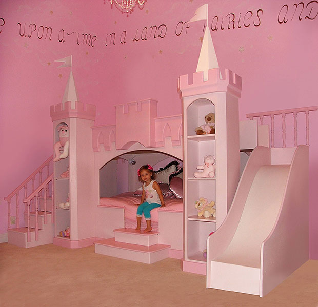 Girl's Princess Bunk Bed