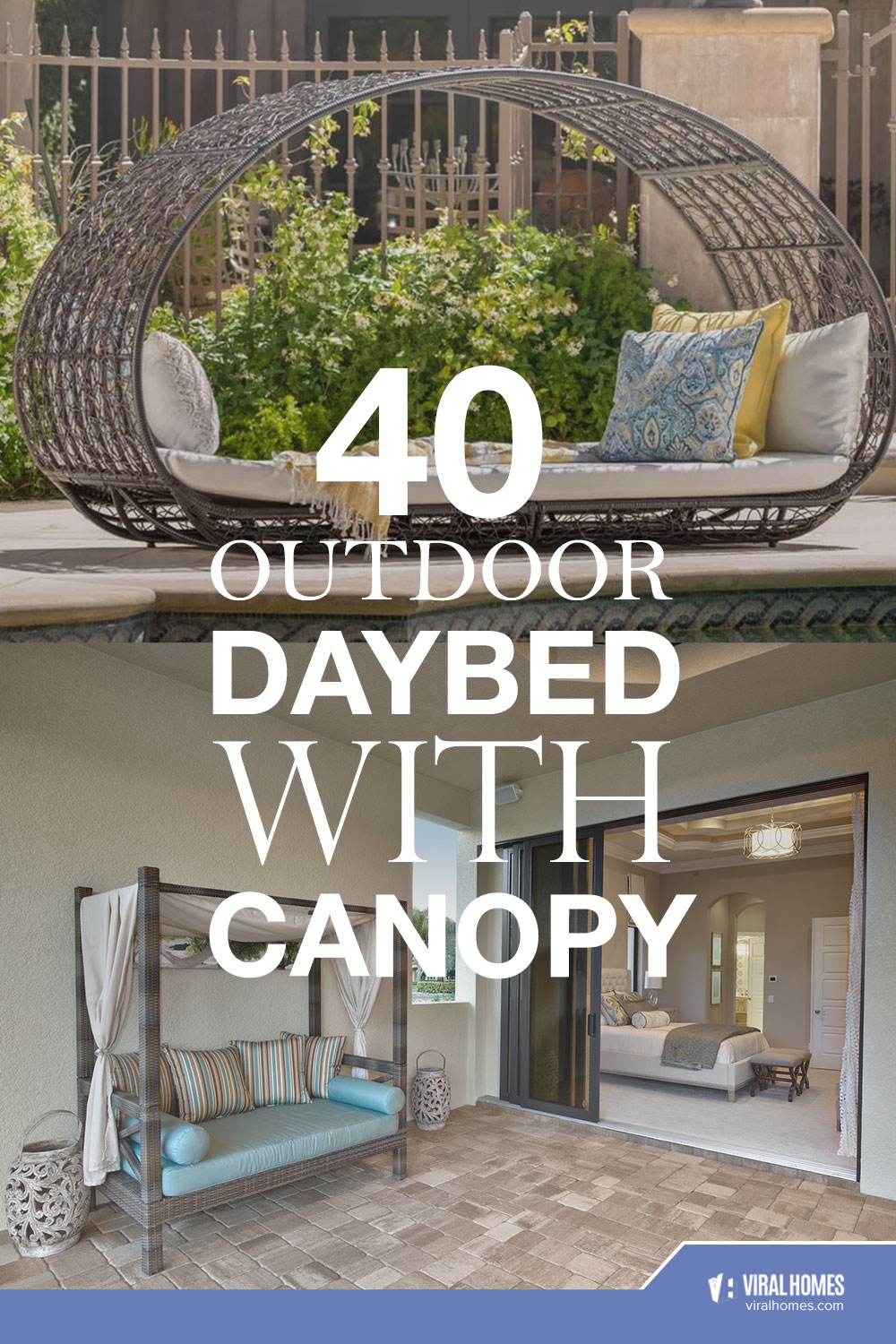 Relaxing Outdoor Daybed With Canopy Designs