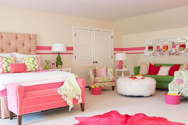 Retro Chic Teen Girls Bedroom