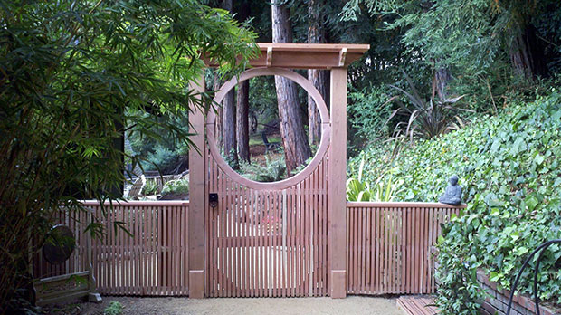 Full Moon Japanese Gate