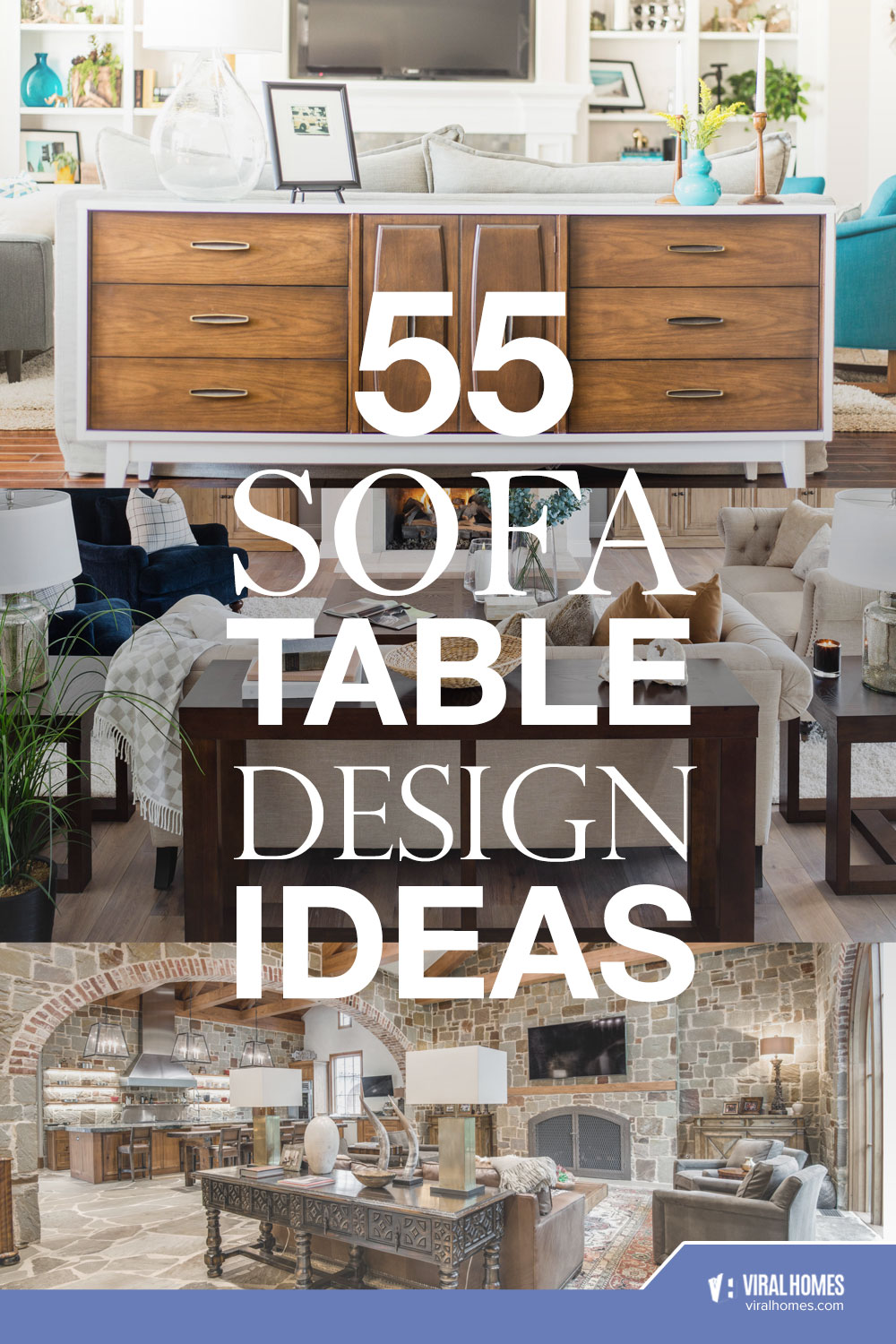 Classy Sofa Table Designs For The Living Room